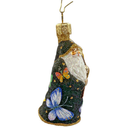 Patricia Breen Miniature Santa for Vera Black Butterfly Spring Decor Ornament