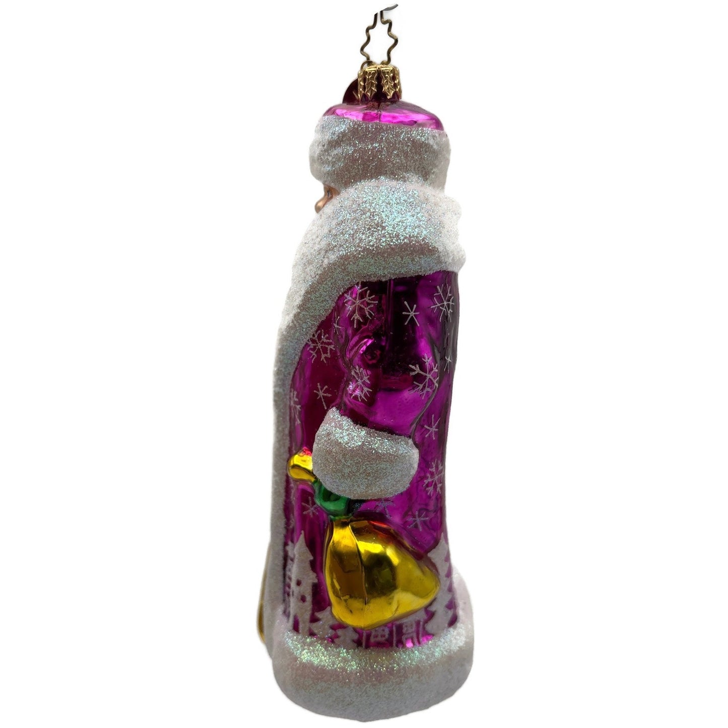 Christopher Radko Siberian Snow Nick Pine Creek Pink Christmas Ornament 3010336