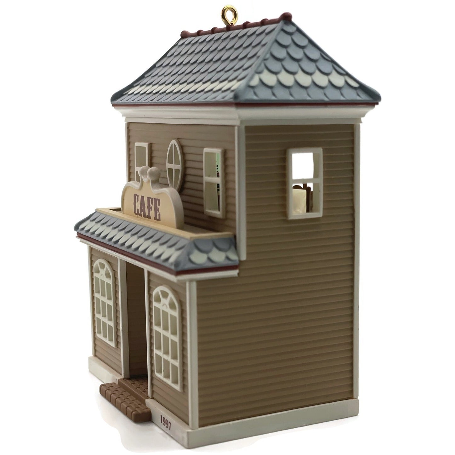 Hallmark Cafe 1997 Nostalgic Holiday Christmas Village Tree Keepsake Ornament