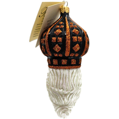 Patricia Breen Bijoux Noel Black Orange Santa Halloween Christmas Ornament 2101