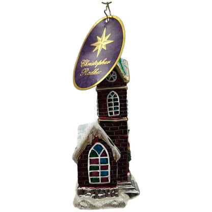 Christopher Radko A Place To Pray Church Christmas Tree Ornament 1016950