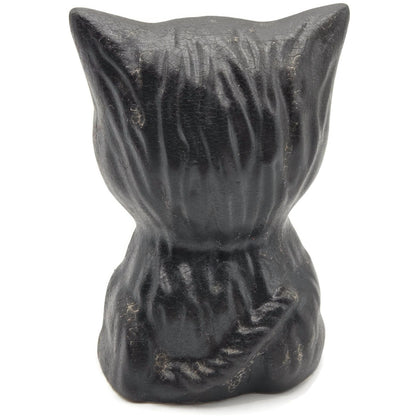 Vaillancourt Black Halloween Cat Chalkware Art Animal Fall Autumn Figurine 1998