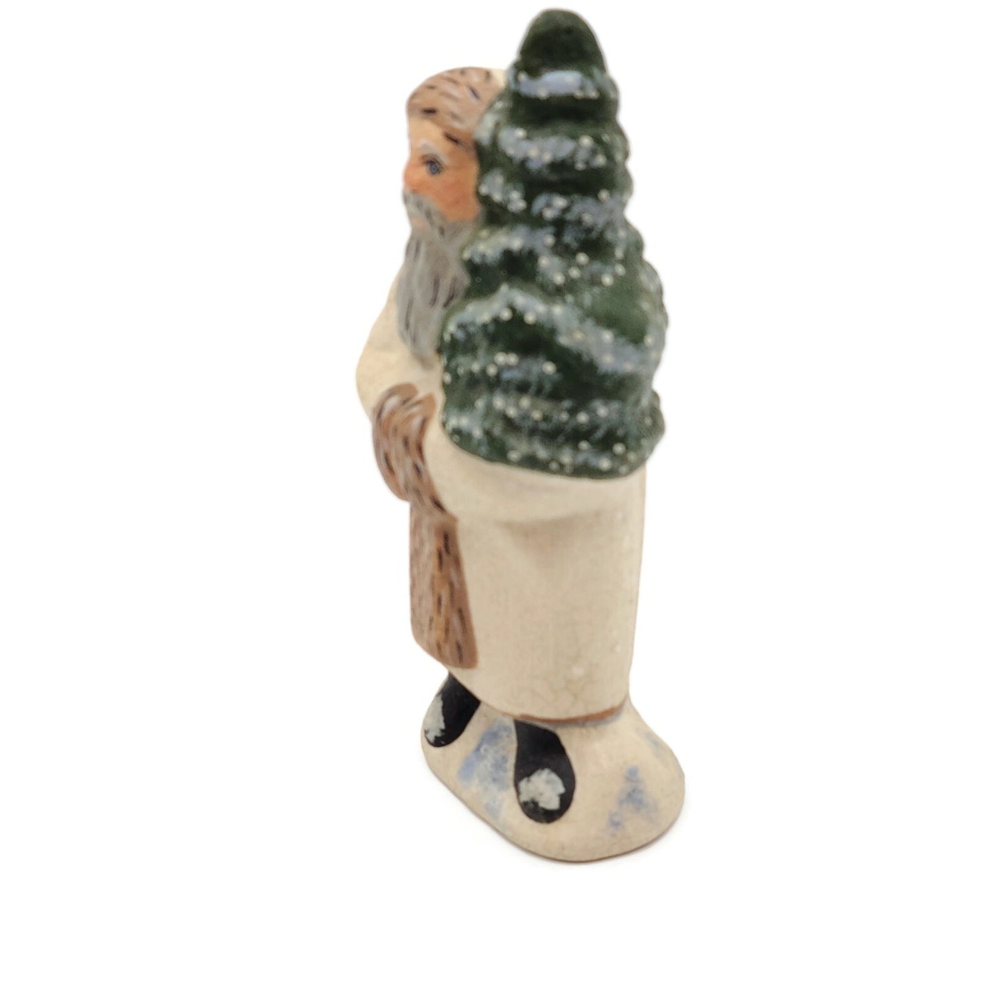 Vaillancourt Folk Art Father Christmas Chalkware MD974 Holiday Figurine 1997