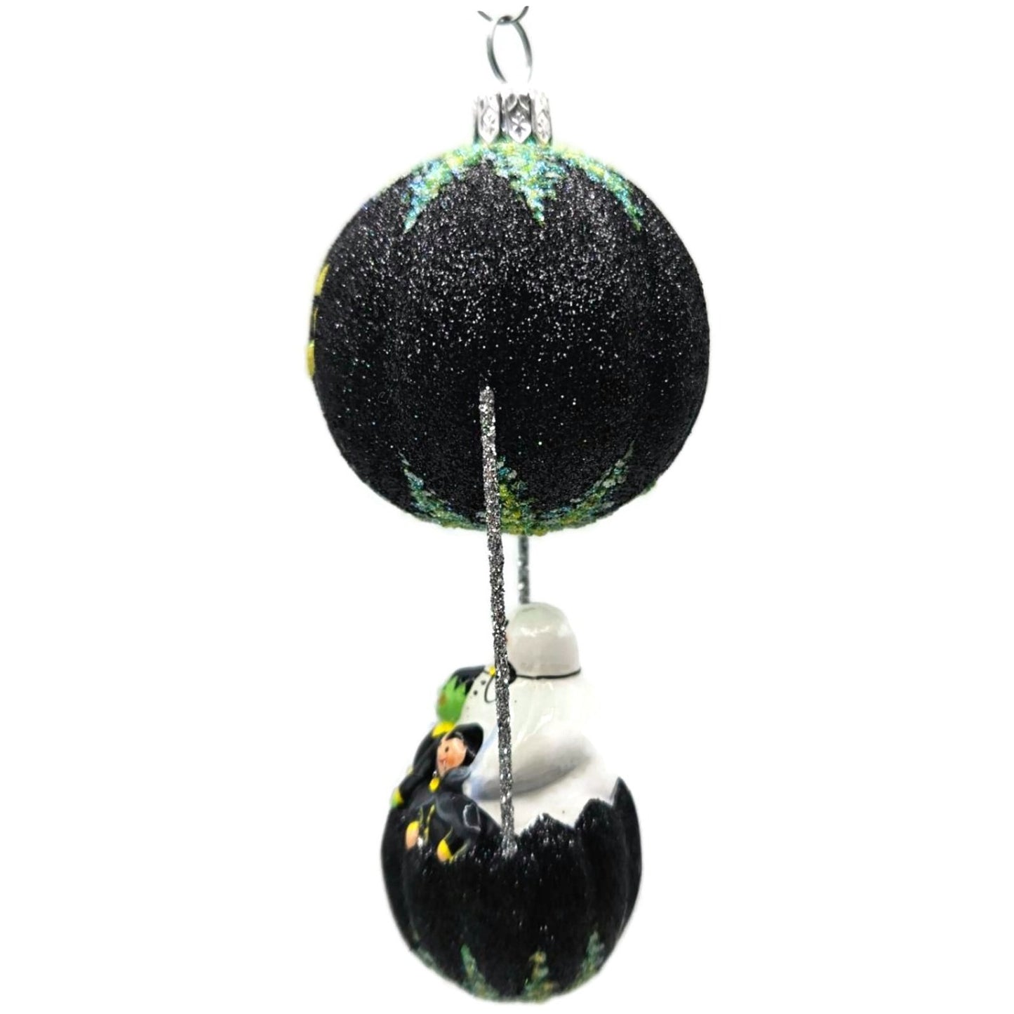 Patricia Breen Sweet Seekers Black Pumpkin Ghost Bat Halloween Tree Ornament