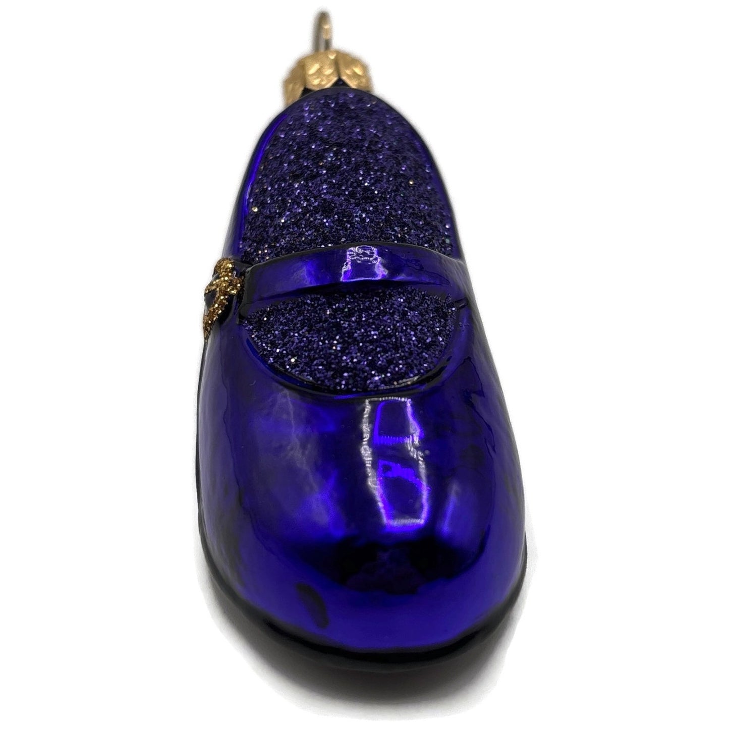 Patricia Breen Little One's Shoe Purple Gold Buckle Christmas Tree Ornament CATZ