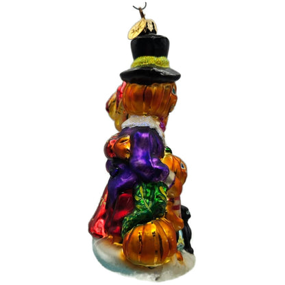 Christopher Radko The Patch worthies Orange Pumpkin Halloween Ornament 01-0518-0