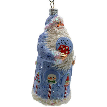 Patricia Breen Signet Santa Christmas Icons Peppermint Christmas Tree Ornament