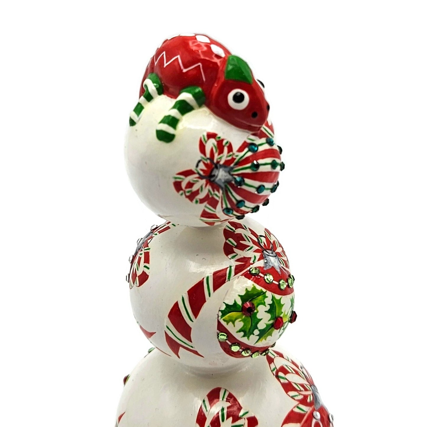 Patricia Breen Miniature Chameleon Finial Jeweled Christmas Tree Topper w/ Stand
