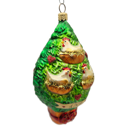 Patricia Breen Three French Hens 12 Days of Christmas Holiday Tree Ornament