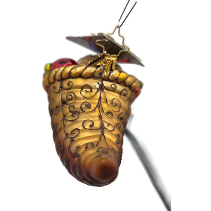 Christopher Radko Bountiful Harvest Cornucopia Thanksgiving Christmas Ornament