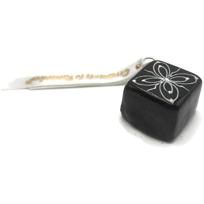Truffle Candy Ornaments To Remember Black Glass Sweet Treat Christmas Ornament