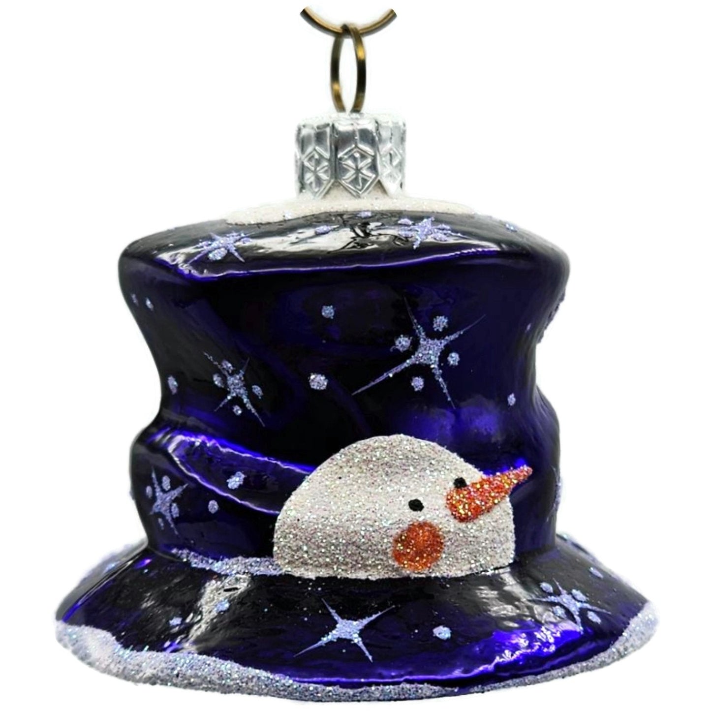 Patricia Breen Catz Hatz Purple Snowman Hat Christmas Ornament CATZ 2570GIFT