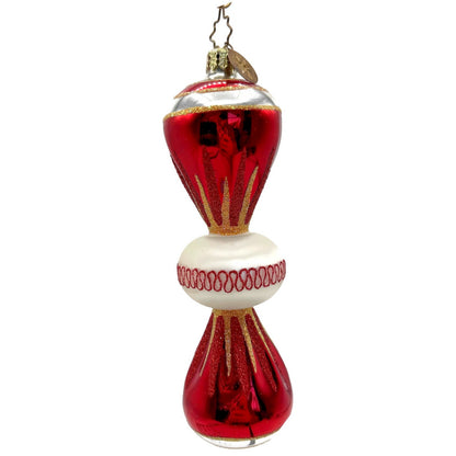 Christopher Radko Fantasia Party Pop Red Christmas Tree Ornament 1010454