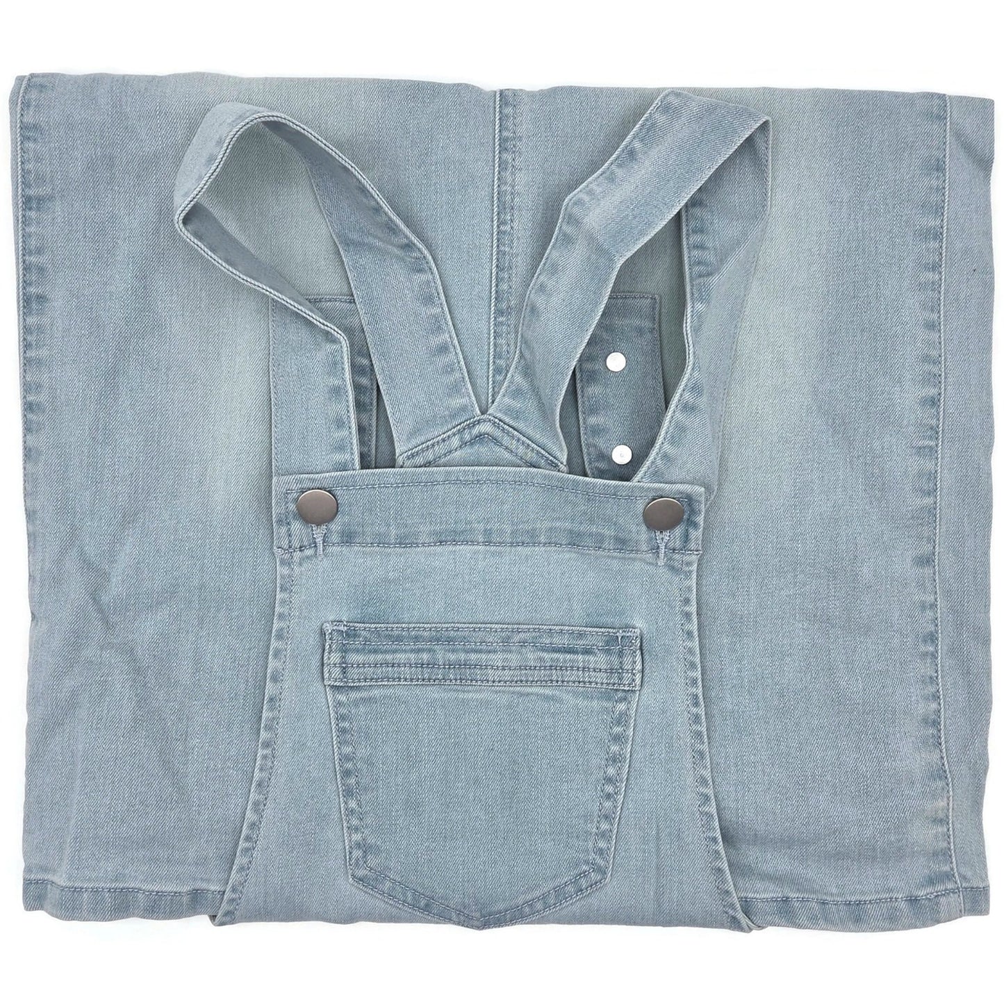 Denim Overall Dress Light Indigo Blue The Esther Women’s Small Boutique Fashion