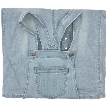 Denim Overall Dress Light Indigo Blue The Esther Women’s Small Boutique Fashion