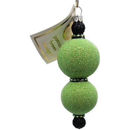 Patricia Breen Joyeux Frankenstein Green Double Reflector Halloween Ornament