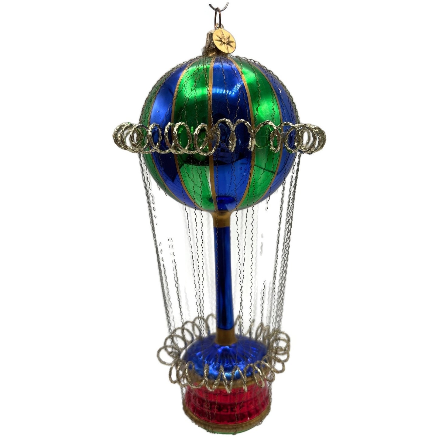Christopher Radko Cloud Bound Hot Air Balloon Christmas Tree Ornament 01-0951-0