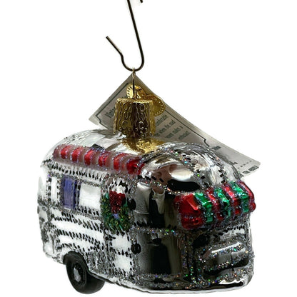 Vintage Camping Trailer Ornament Old World Christmas Holiday Tree OWC 46053