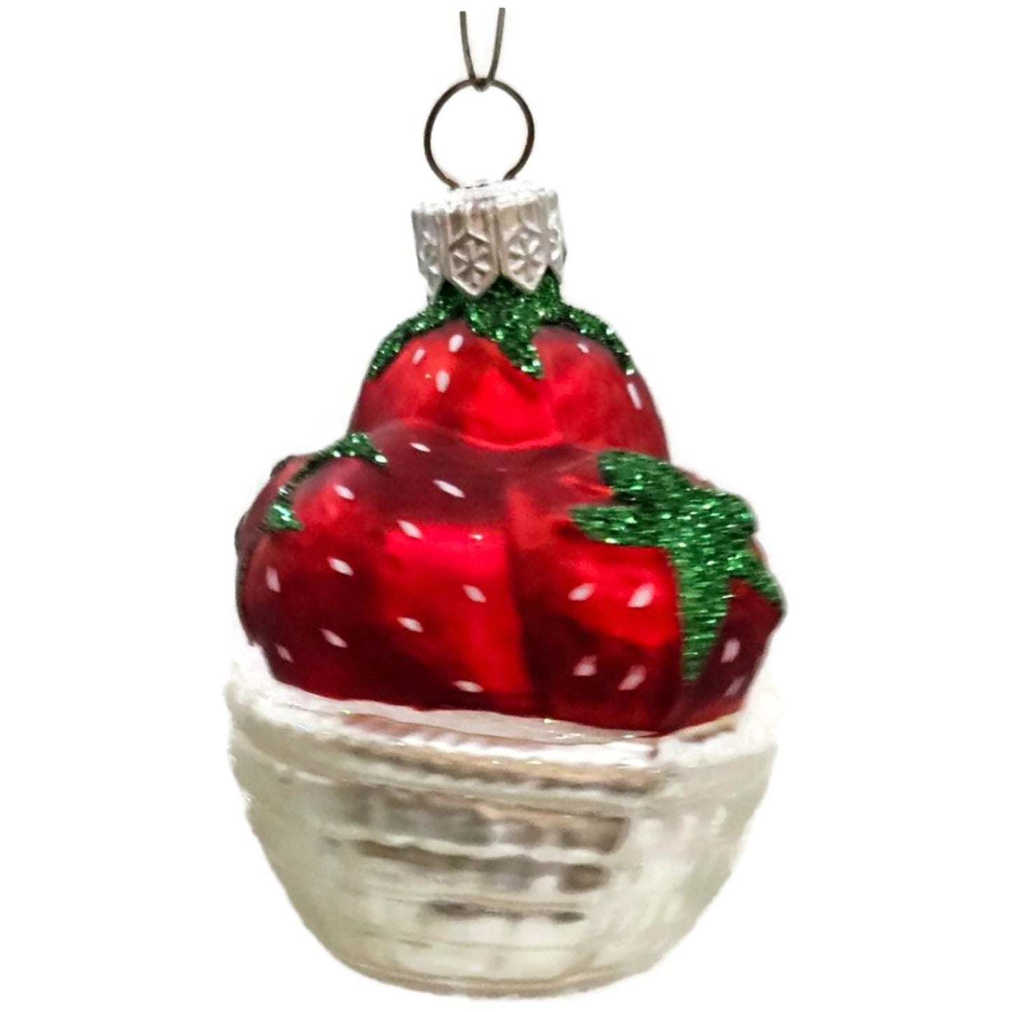 Patricia Breen Strawberry Basket Fruit Spring Dessert Christmas Tree Ornament