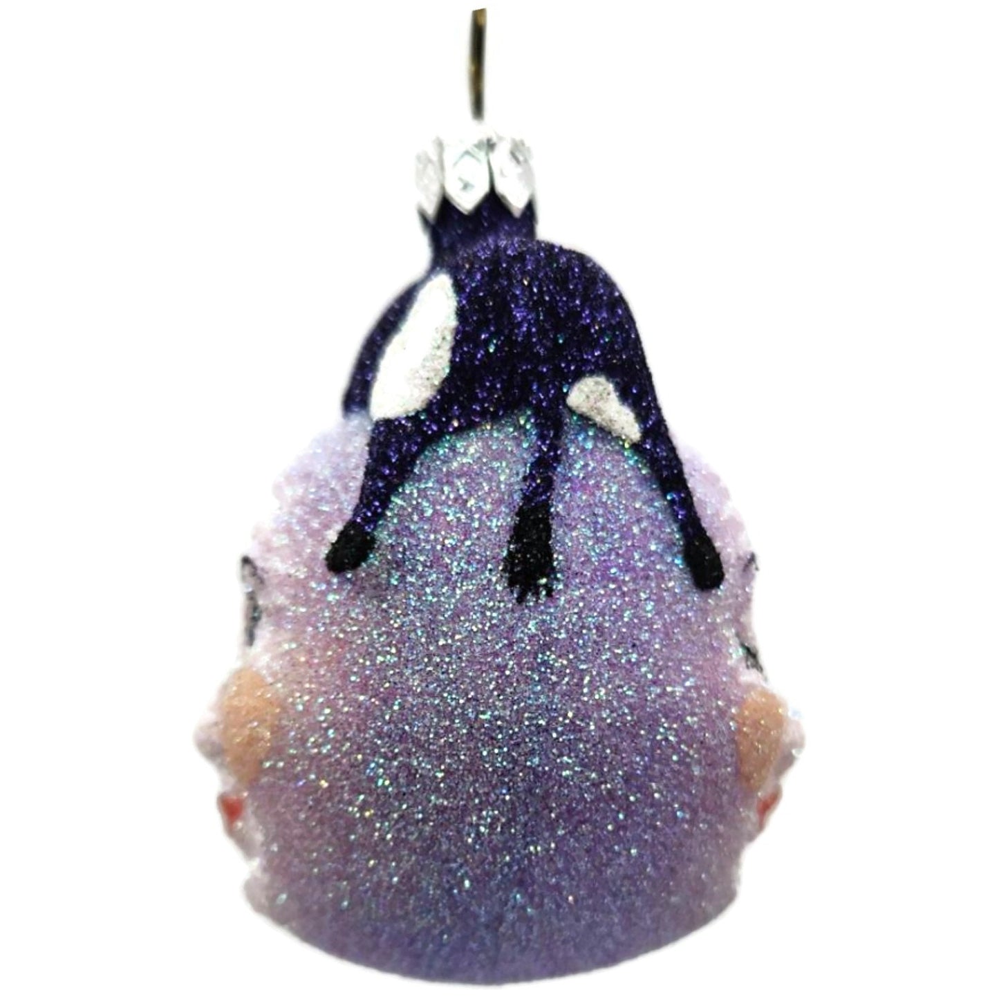 Patricia Breen Miniature And The Cow Jumped Purple Christmas Tree Ornament CATZ