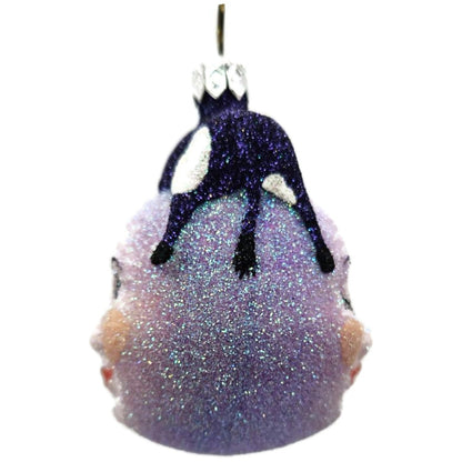 Patricia Breen Miniature And The Cow Jumped Purple Christmas Tree Ornament CATZ