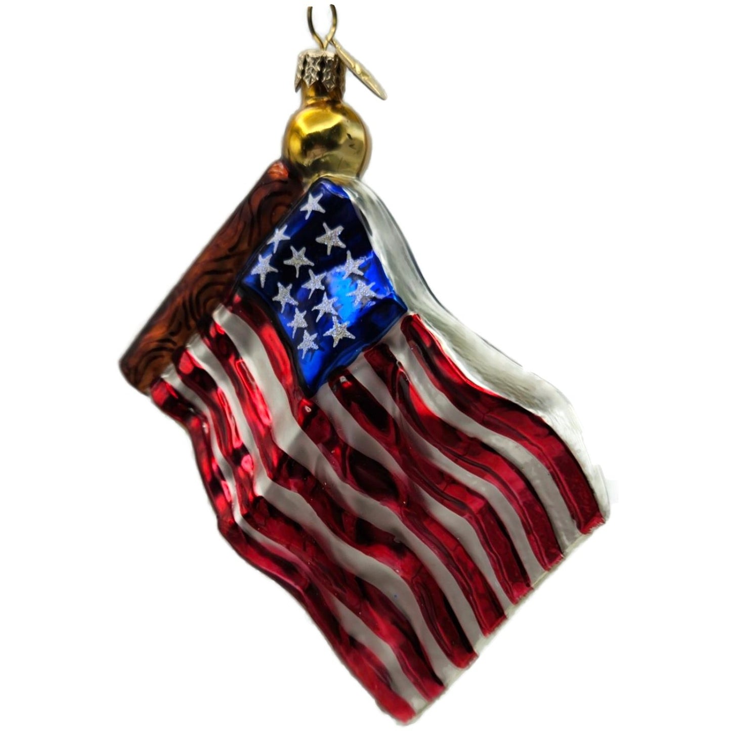 Christopher Radko Stars and Stripes Little Gems American Flag Ornament 02-0723-0