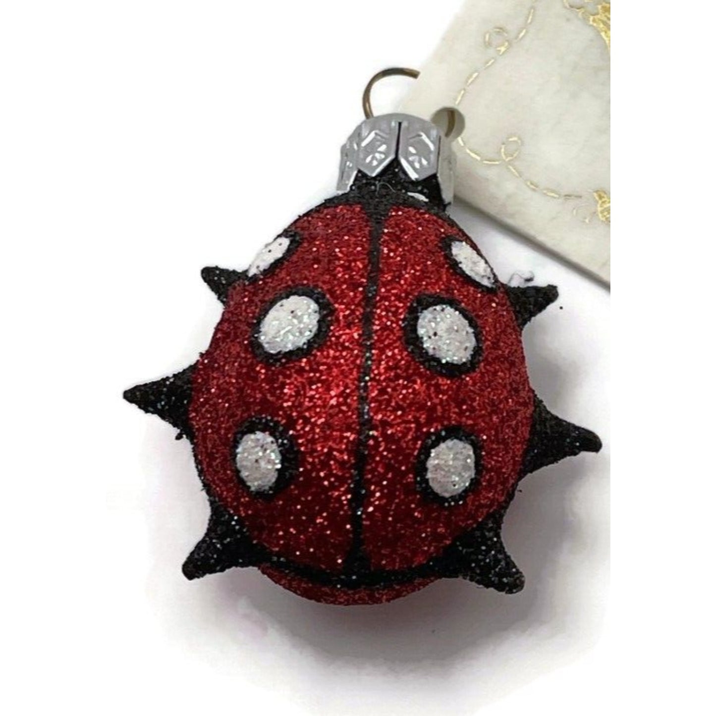 Patricia Breen Miniature Egg Surprise Ladybug Easter Christmas Bug Ornament 2531