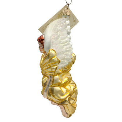 Patricia Breen Annunciation Gabriel Glittered Wings Gold Christmas Tree Ornament