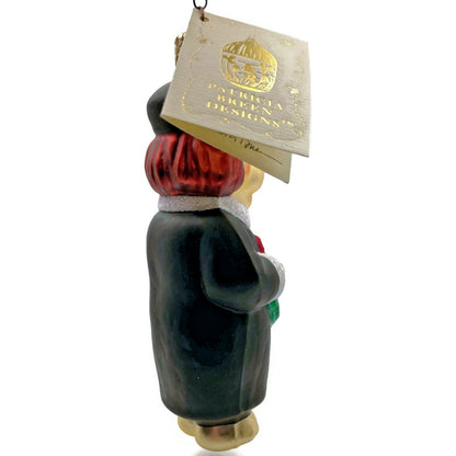 Patricia Breen Mama Bear Black Holly Wreath Christmas Tree Decor Ornament