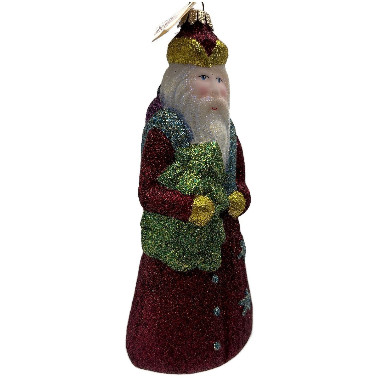 Larry Fraga Mr. Fabulous Glitter Series Santa Claus Christmas Tree Ornament