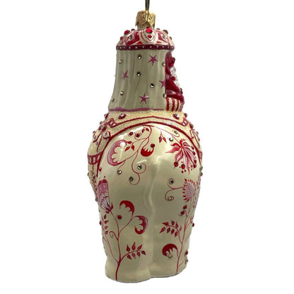 Patricia Breen Majestic Santa Chinoiserie Red Elephant Christmas Tree Ornament