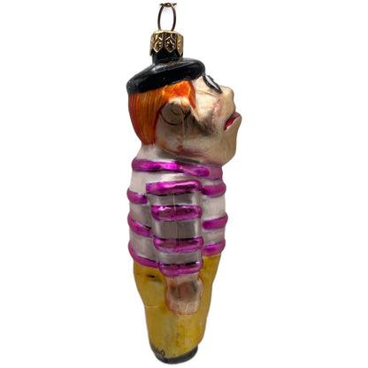 Christopher Radko Mugsy Stripe Glass Limited Edition Christmas Ornament 95-183-0