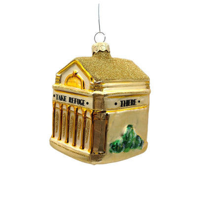 Patricia Breen Beaux Arts Facade St Louis Art Museum Gold Christmas Ornament
