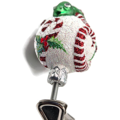 Patricia Breen Ultra Miniature Chameleon Candy Holly Clip On Christmas Ornament