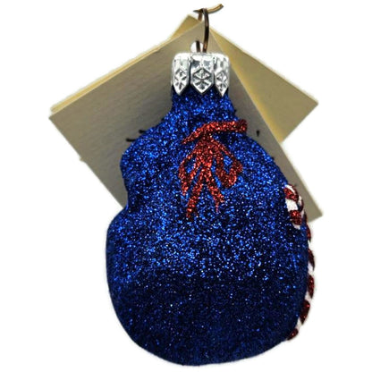 Patricia Breen Peppermint Sack Blue Candy Canes Christmas Tree Ornament HCB