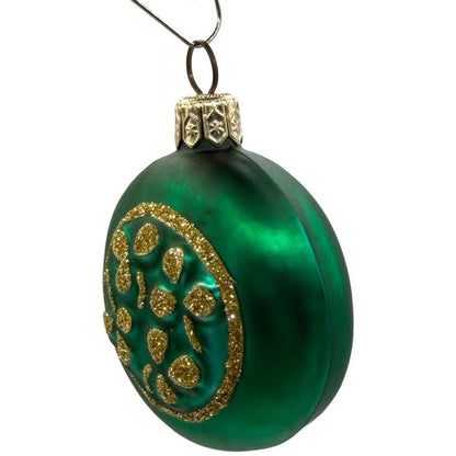Patricia Breen Clover Medallion Round Shamrock Christmas Ornament 9600WA