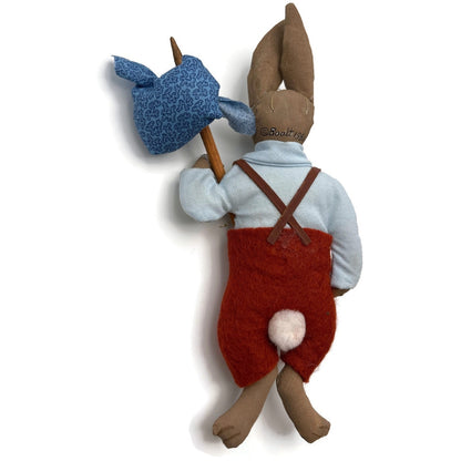 Gladys Boalt Brer Rabbit Uncle Remus Handmade Fabric Christmas Ornament Signed