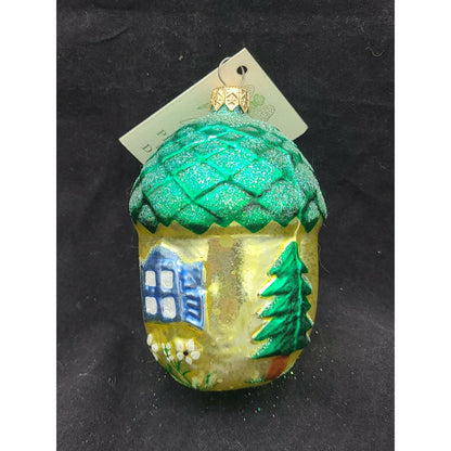 Patricia Breen Summer Acorn House No Garland Flowers Christmas Tree Ornament