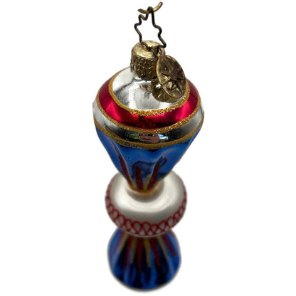 Christopher Radko Fantasia Party Pop Blue Christmas Tree Ornament 1010454
