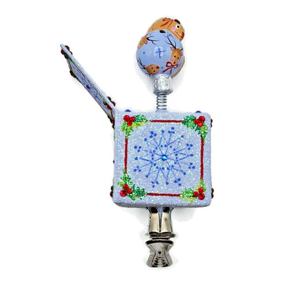 Patricia Breen Pop Goes the Chameleon Reindeer Holly Clip On Christmas Ornament