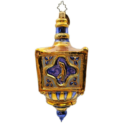 Christopher Radko Dream Spinner Gold Dreidel Hanukkah Christmas Ornament 1011277
