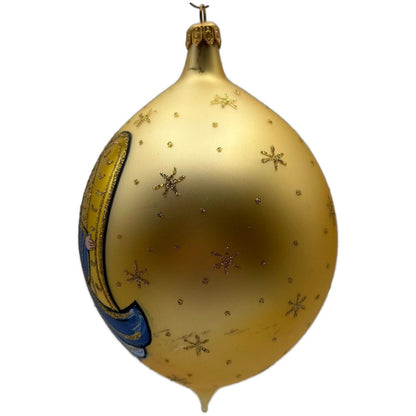 Heartfully Yours Radko Maria Luisa's Angel Blue Gold Italian Christmas Ornament