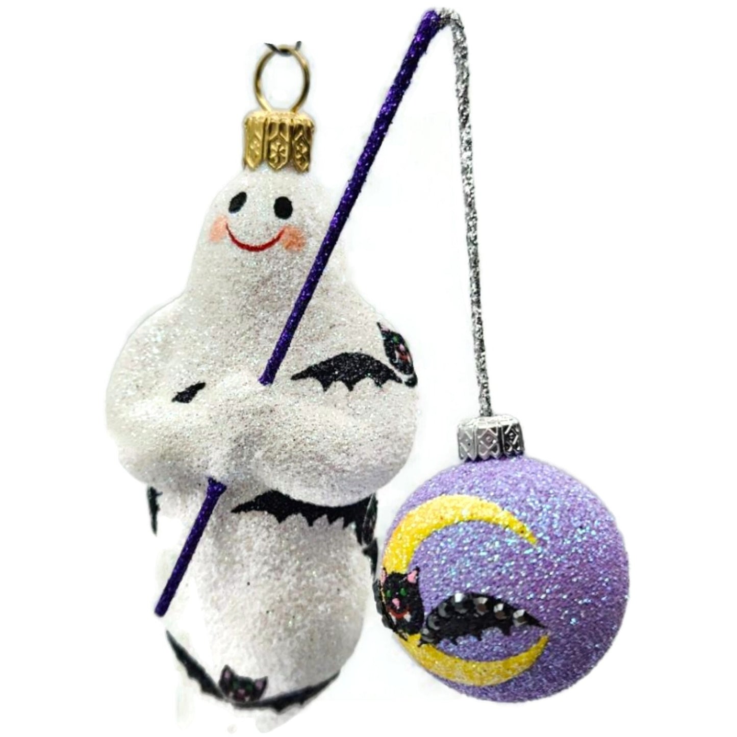 Patricia Breen Halloween Phantom Catch Ghost Lavender Ball Christmas Ornament