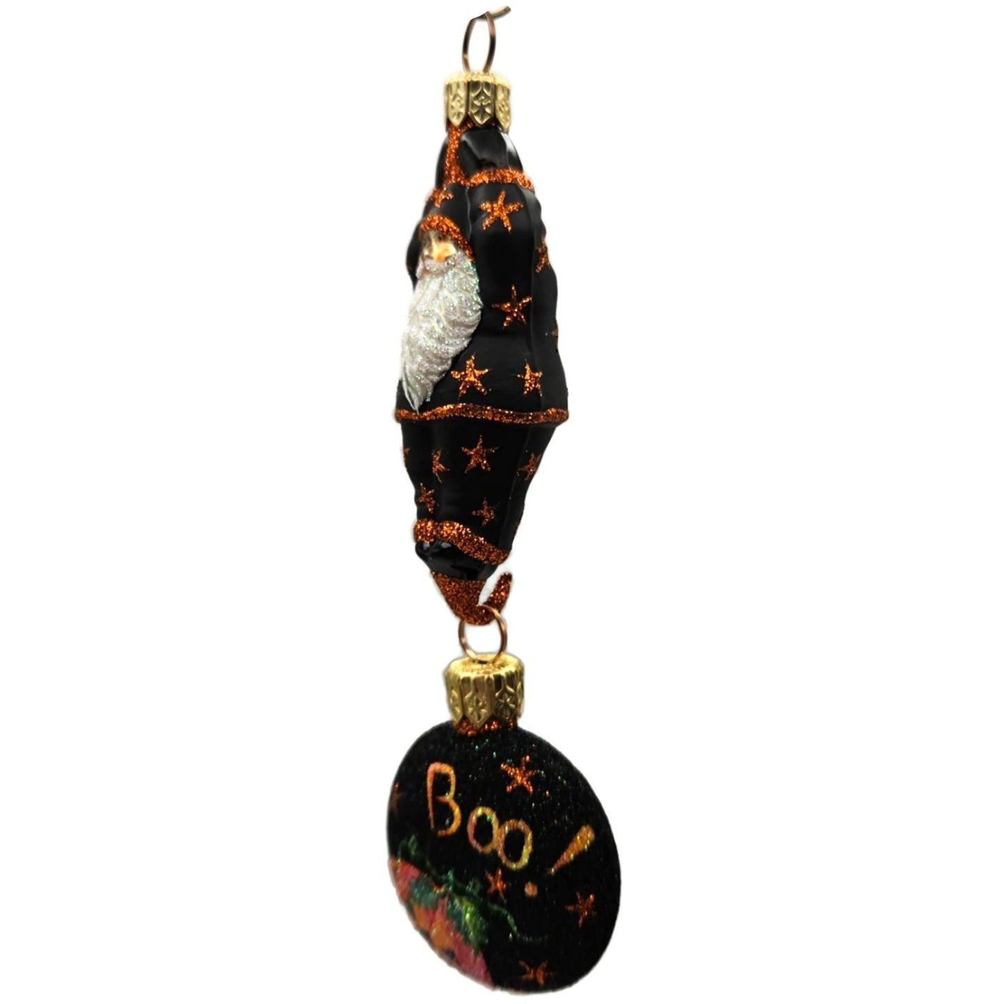 Patricia Breen Cirque de Nicoud Santa Medallion Stars Halloween Ornament CATZ