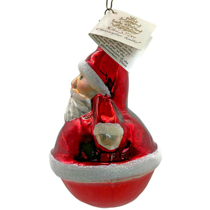 Christopher Radko Ornament Roly Poly Santa Claus Christmas Tree 90-071-0