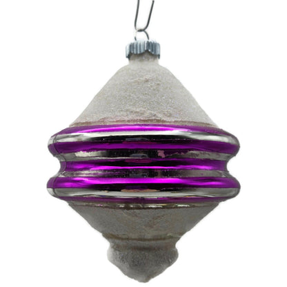 Christopher Radko Shiny Brite Snow Tops Christmas Tree Ornament Set 4001370