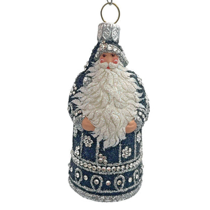 Patricia Breen Miniature Sublime Santa Claus Black Christmas Tree Ornament