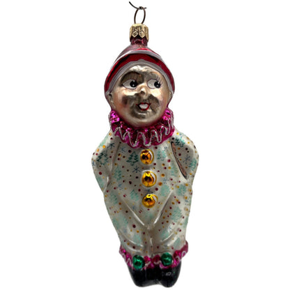 Christopher Radko Sweethearts Boy Clown Christmas Tree Ornament 95-099-1