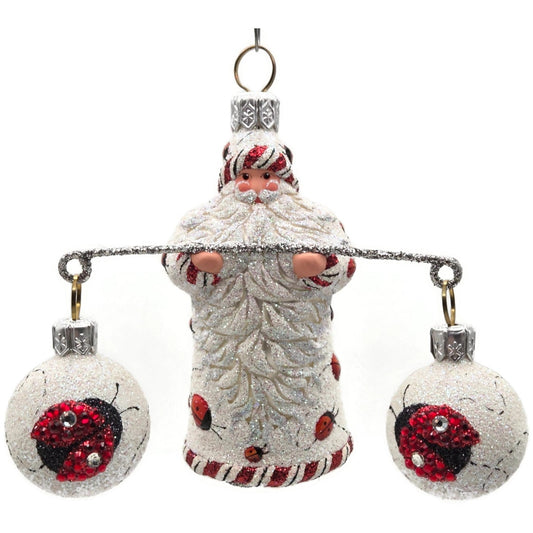Patricia Breen Balance Ladybugs White Red Spring Christmas Tree Ornament CATZ