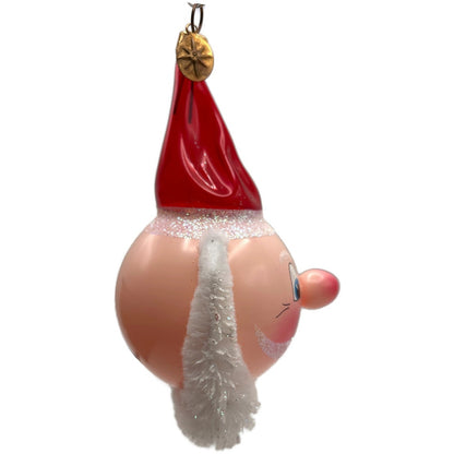 Christopher Radko Santa Blush Italian Glass Christmas Tree Ornament 0013700